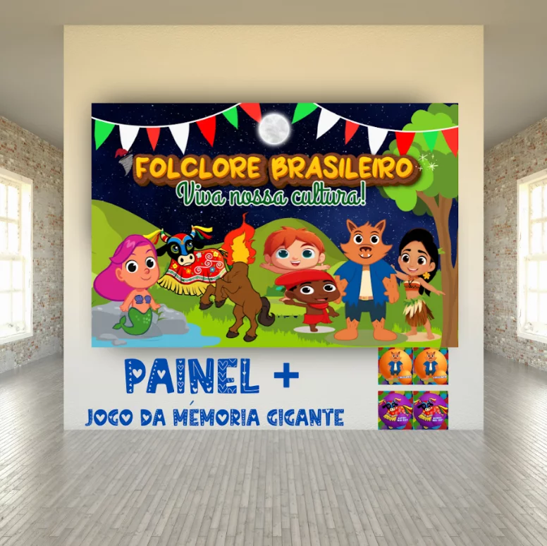 Kit Painel Folclore Brasileiro - Imagem 4