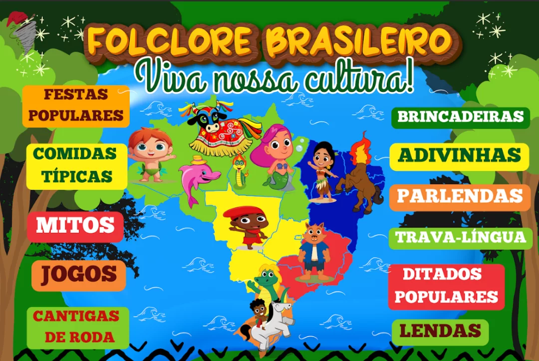 Kit Painel Folclore Brasileiro