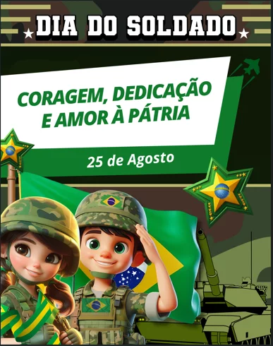 Kit 3 Painéis Dia do Soldado – Diversão, Patriotismo e Aprendizado! - Imagem 2
