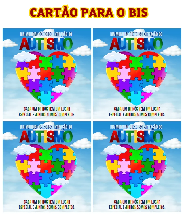 Kit dia do Autismo Balão da Inclusão - Imagem 4