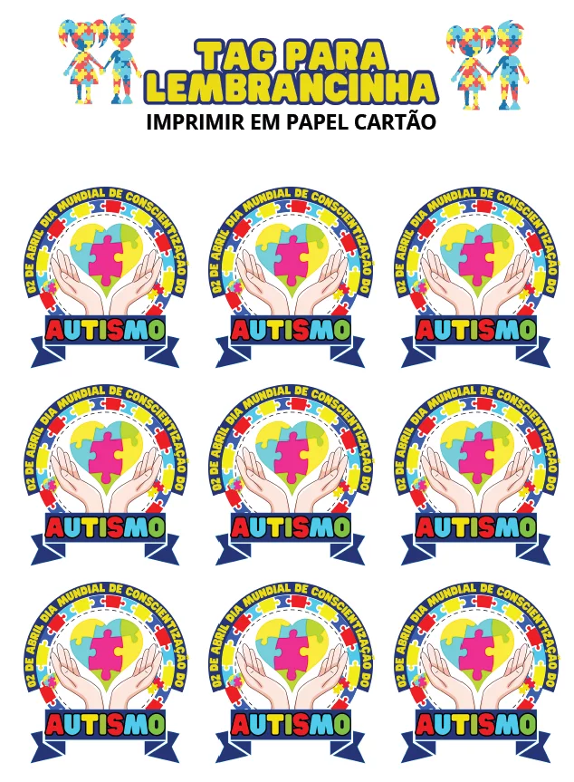 Kit Completo Dia Mundial da Conscientização do Autismo! - Imagem 3