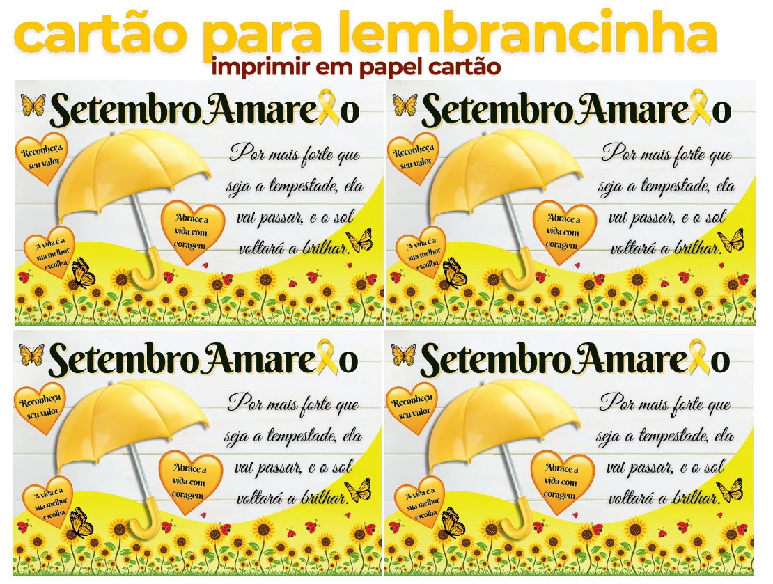 💛 Kit Setembro Amarelo: Educar é Cuidar da Vida! - Imagem 8
