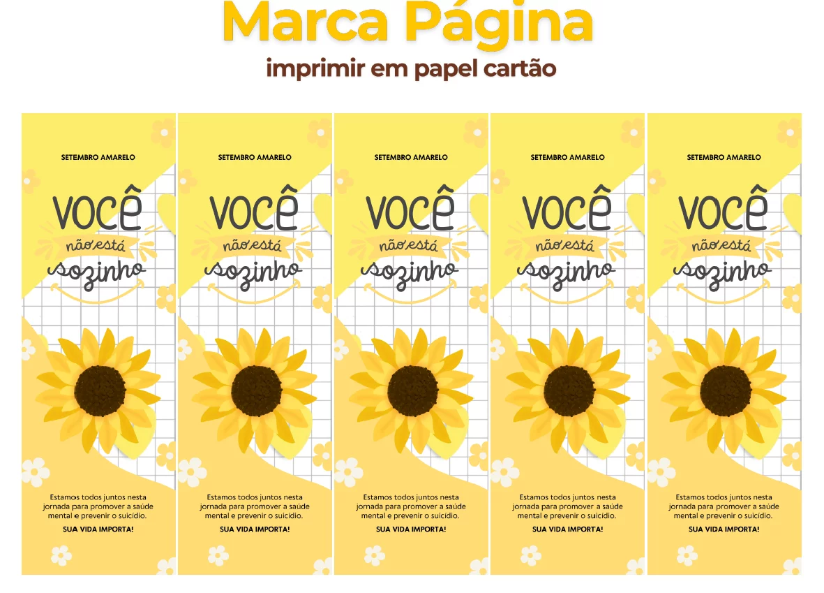 💛 Kit Setembro Amarelo: Educar é Cuidar da Vida! - Imagem 12