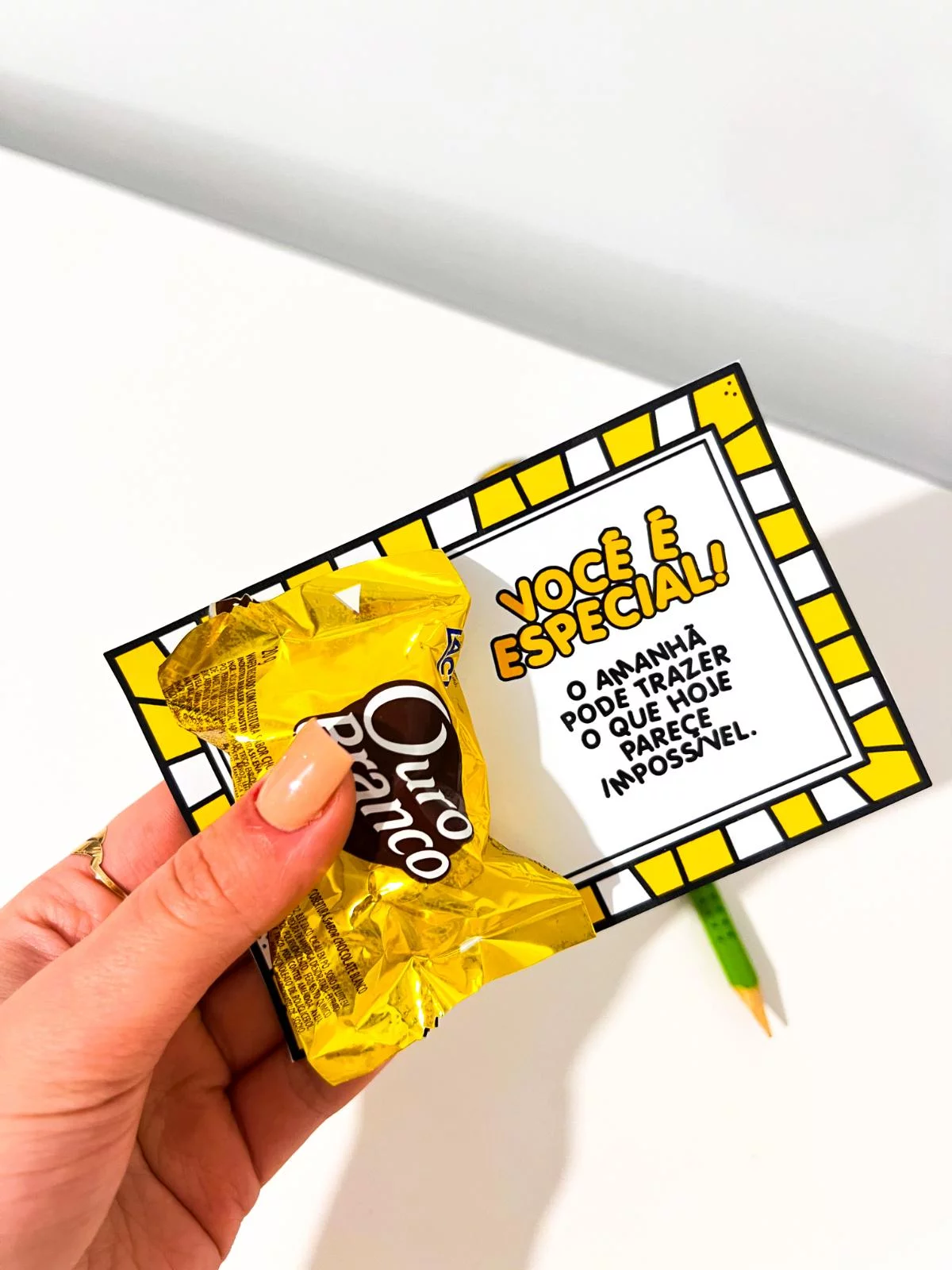 Lembrancinha Lápis Girassol – Setembro Amarelo - Imagem 4