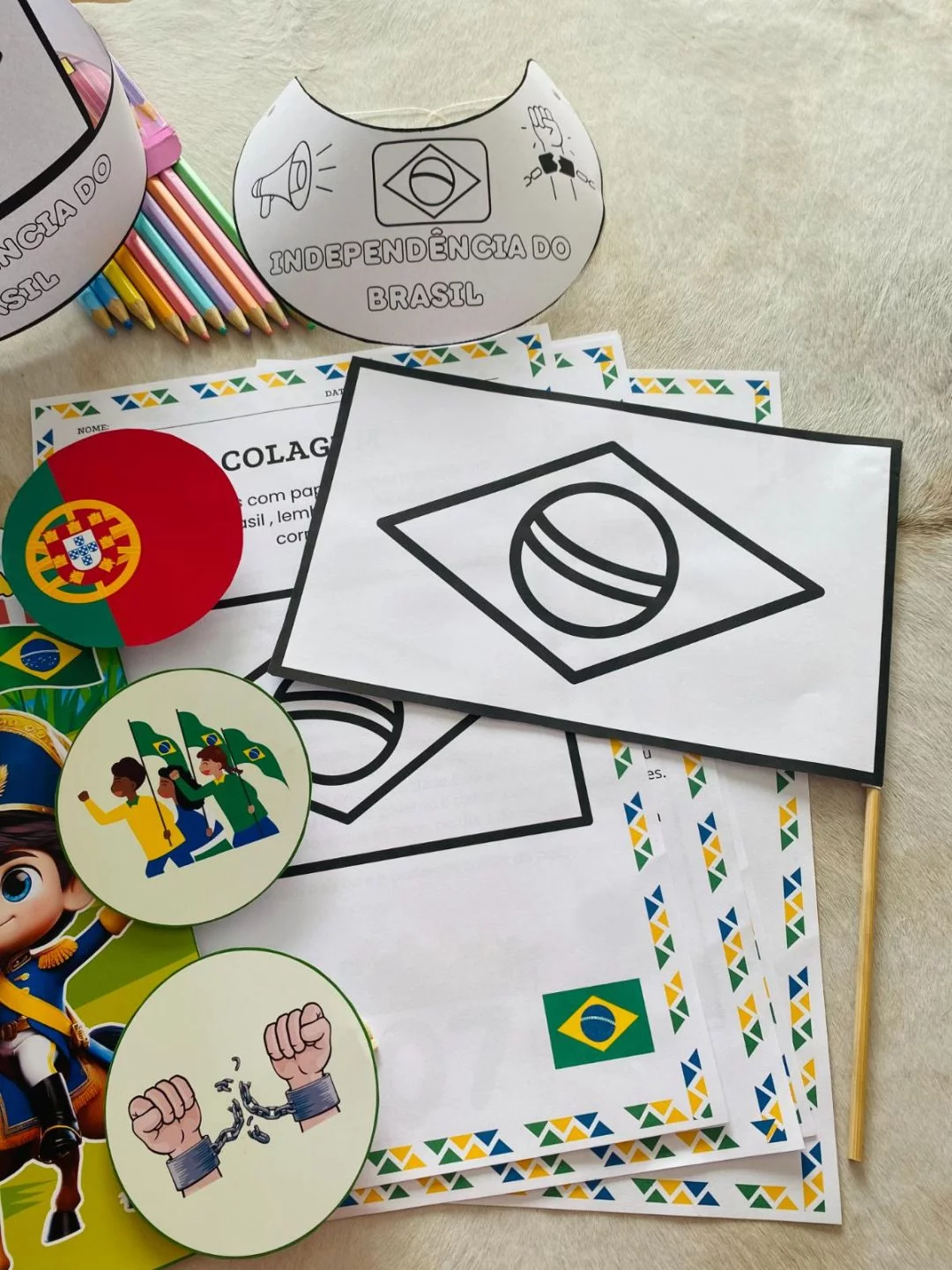 Kit Independência do Brasil – Atividades Lúdicas e Educativas - Imagem 7