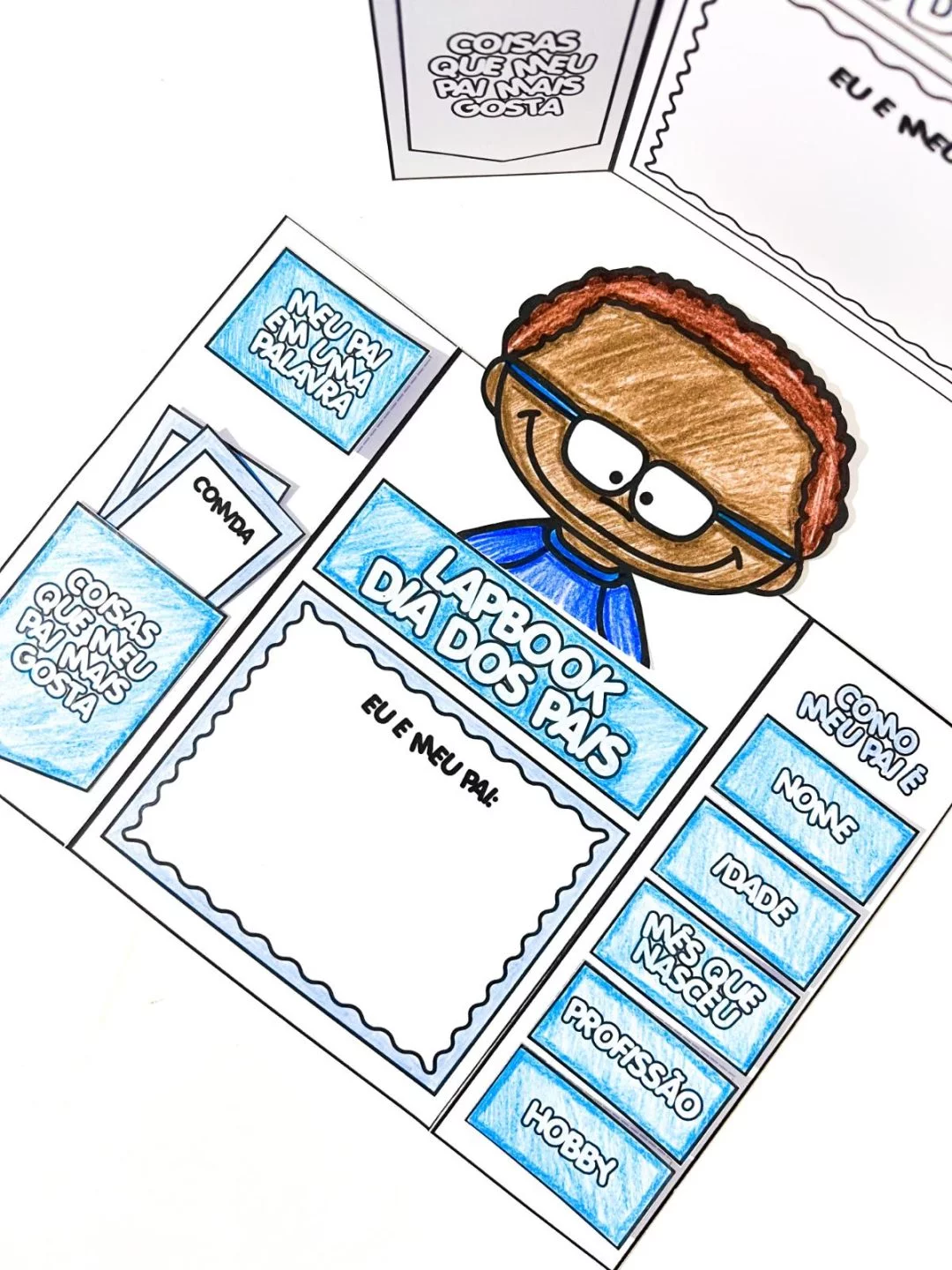 Lapbook Dia dos Pais – Um presente cheio de amor, afeto e criatividade! - Imagem 7