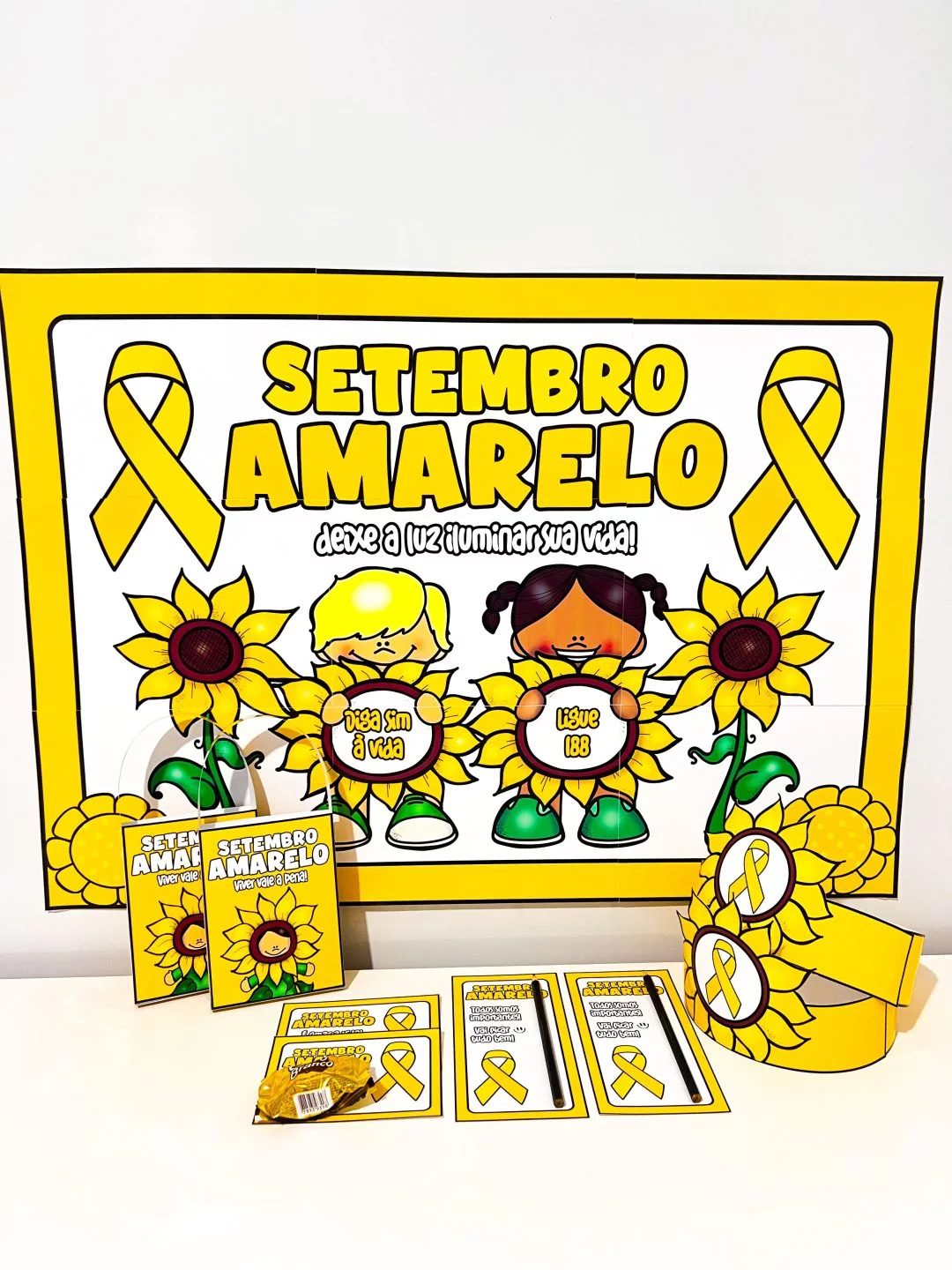 Kit Painel e Lembrancinhas – Setembro Amarelo - Imagem 7