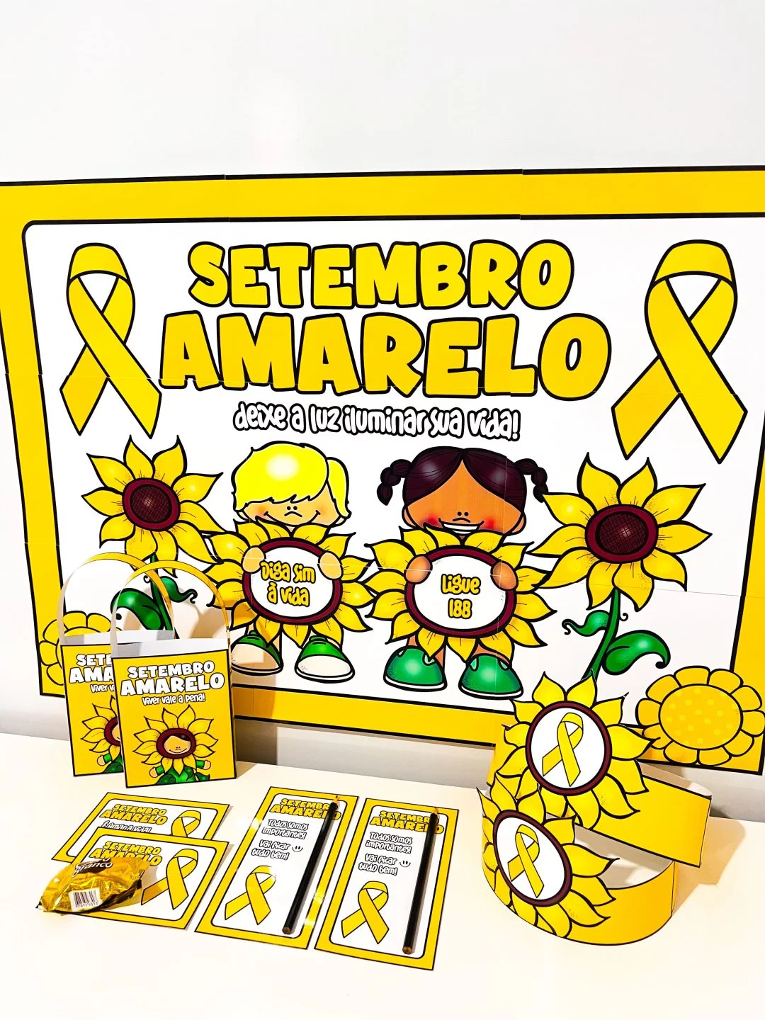 Kit Painel e Lembrancinhas – Setembro Amarelo - Imagem 4