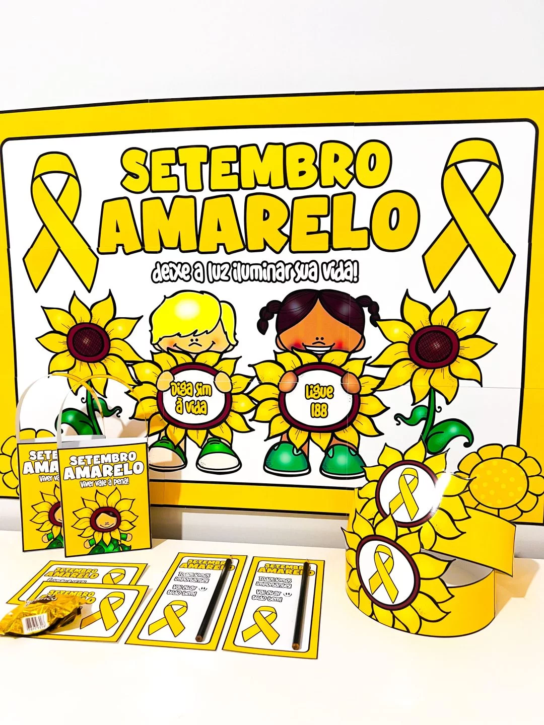 Kit Painel e Lembrancinhas – Setembro Amarelo - Imagem 12