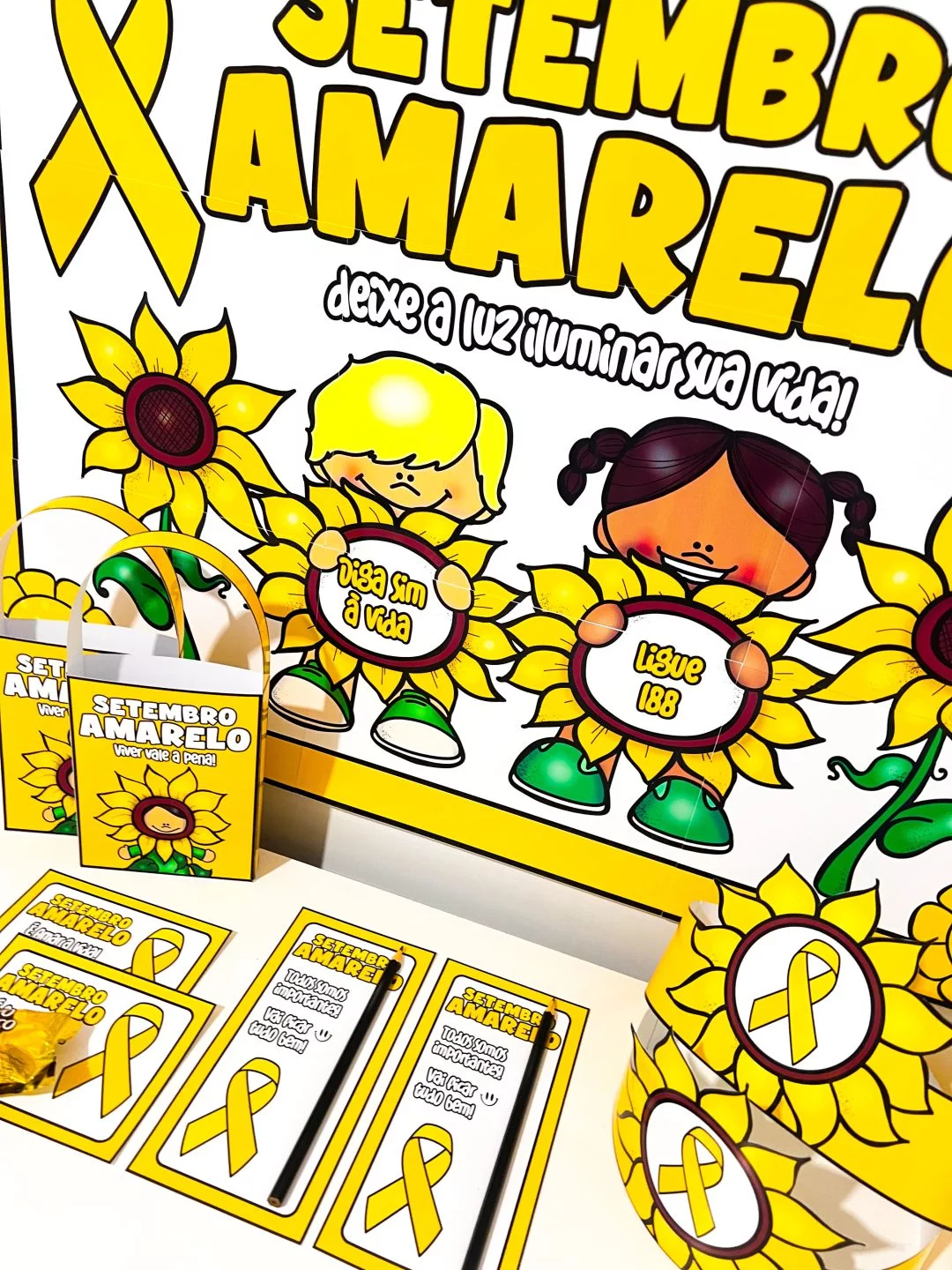 Kit Painel e Lembrancinhas – Setembro Amarelo - Imagem 11