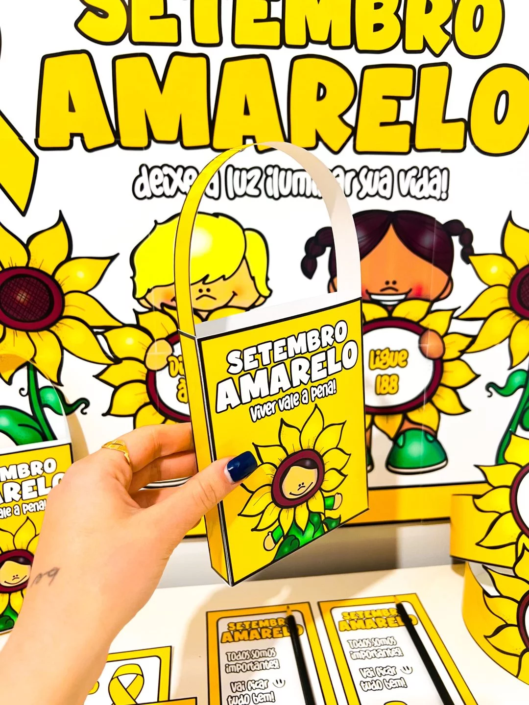 Kit Painel e Lembrancinhas – Setembro Amarelo - Imagem 10