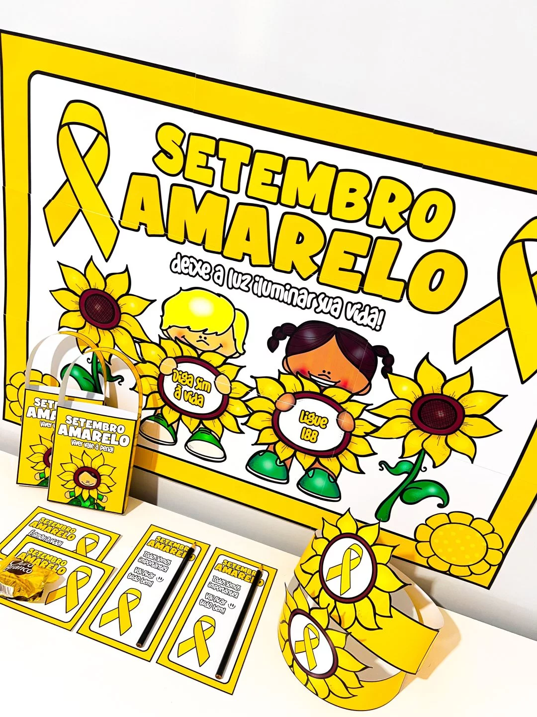 Kit Painel e Lembrancinhas – Setembro Amarelo - Imagem 2