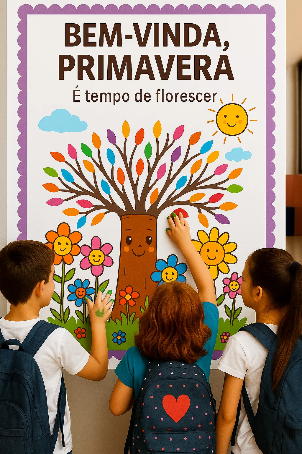 Cartaz Primavera – Alegria e Criatividade em Sala de Aula!