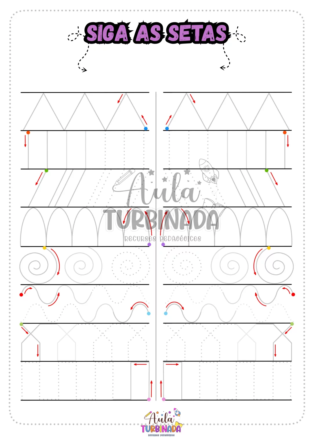 Tracejado - Siga as Setas - Imagem 2
