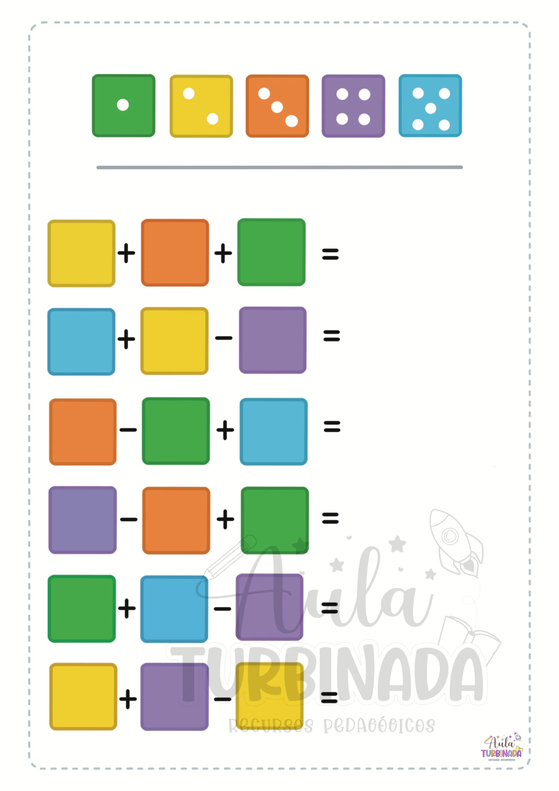 Dado Matemático - Raciocínio Lógico - Imagem 2