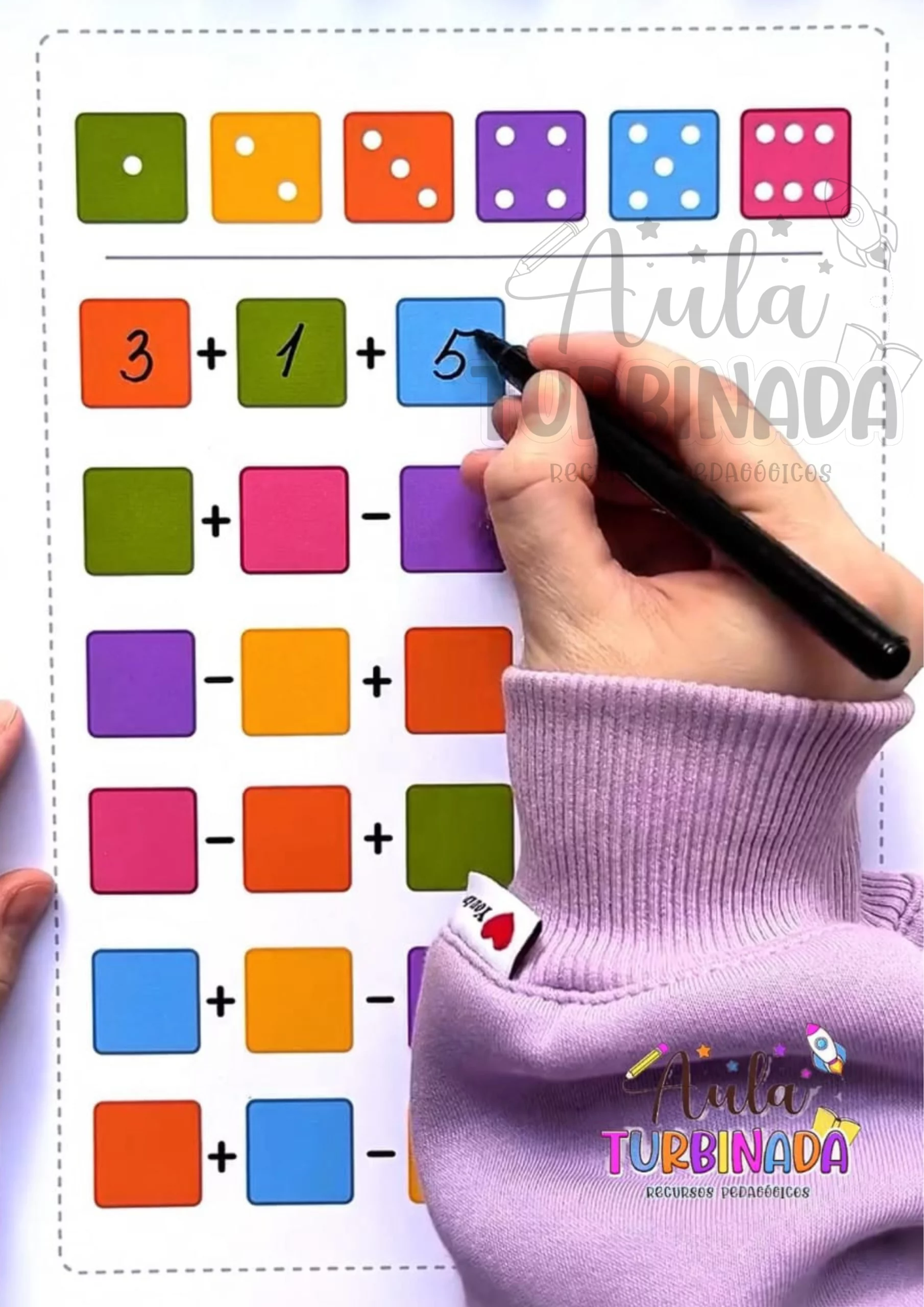 Dado Matemático - Raciocínio Lógico - Imagem 7