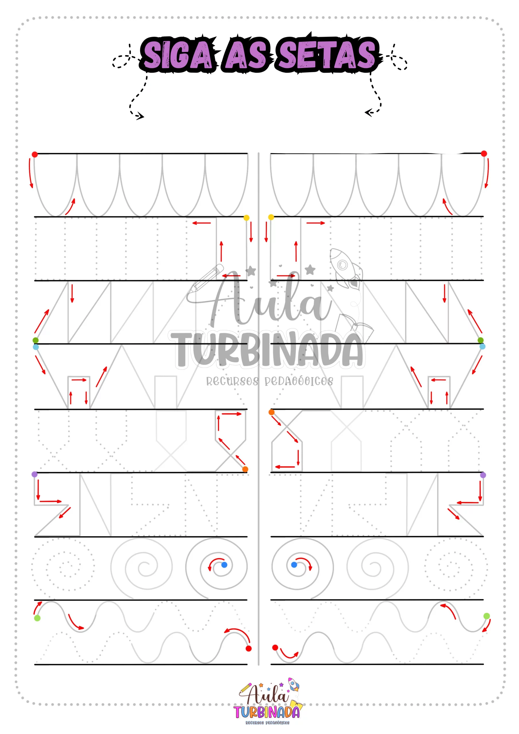 Tracejado - Siga as Setas - Imagem 3
