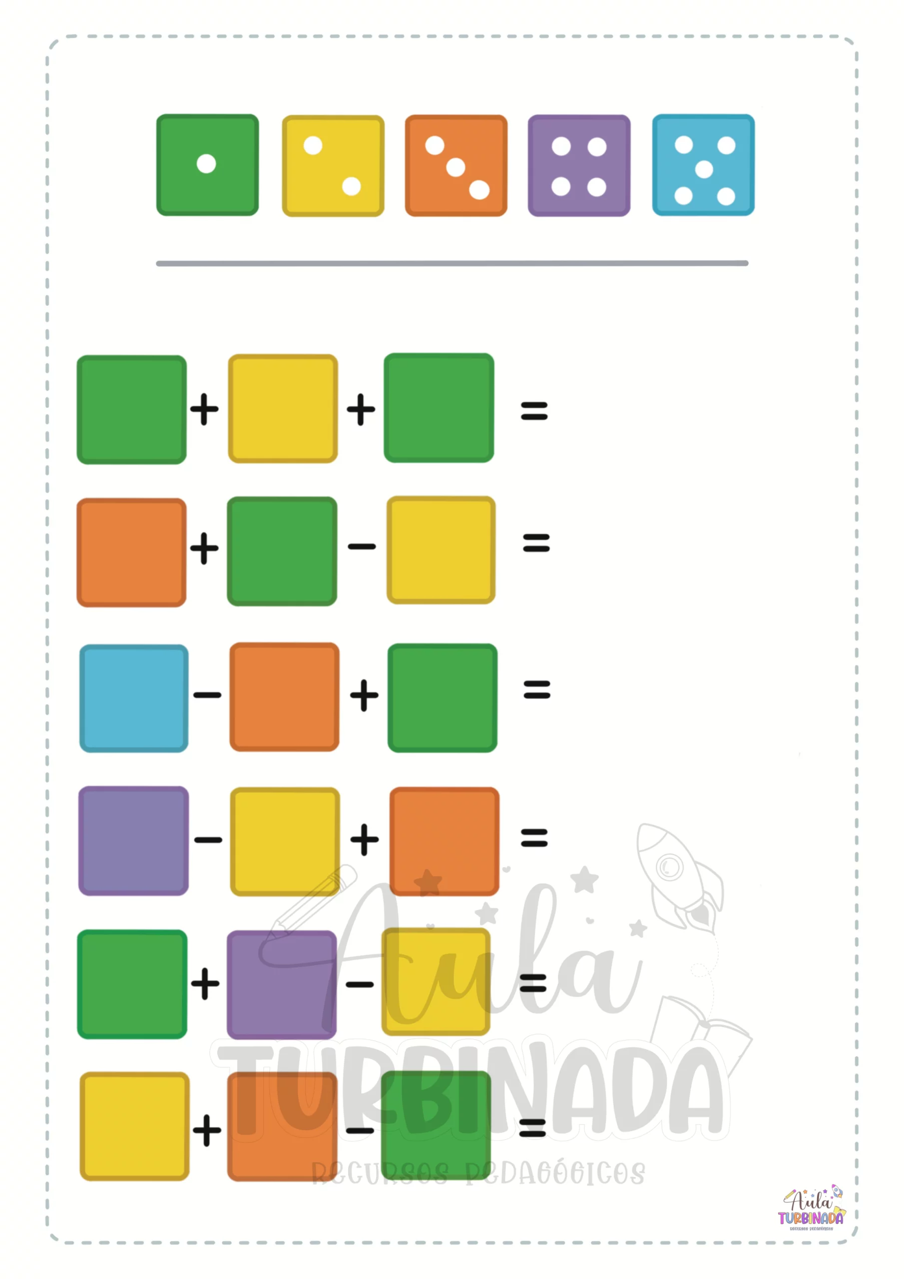 Dado Matemático - Raciocínio Lógico - Imagem 3