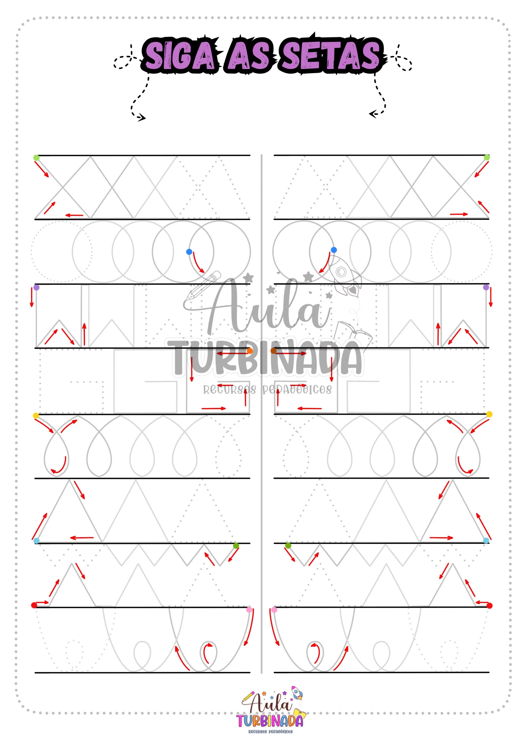 Tracejado - Siga as Setas - Imagem 4