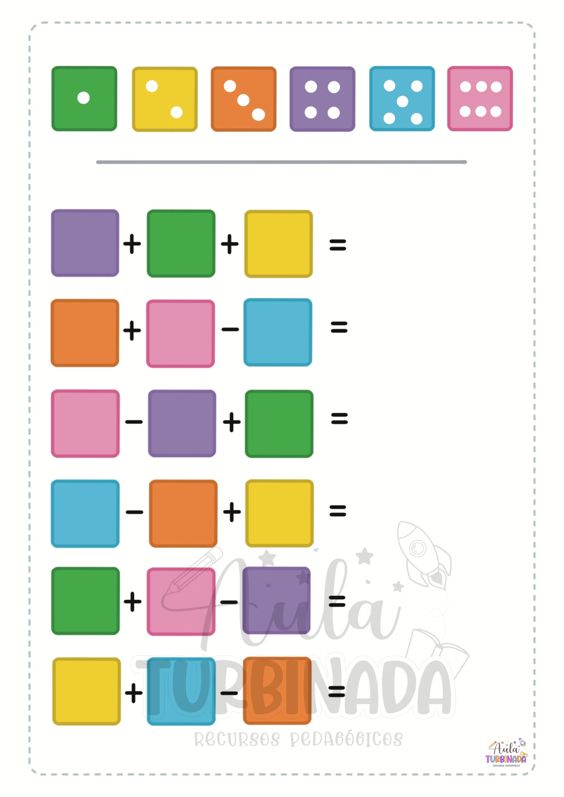 Dado Matemático - Raciocínio Lógico - Imagem 4