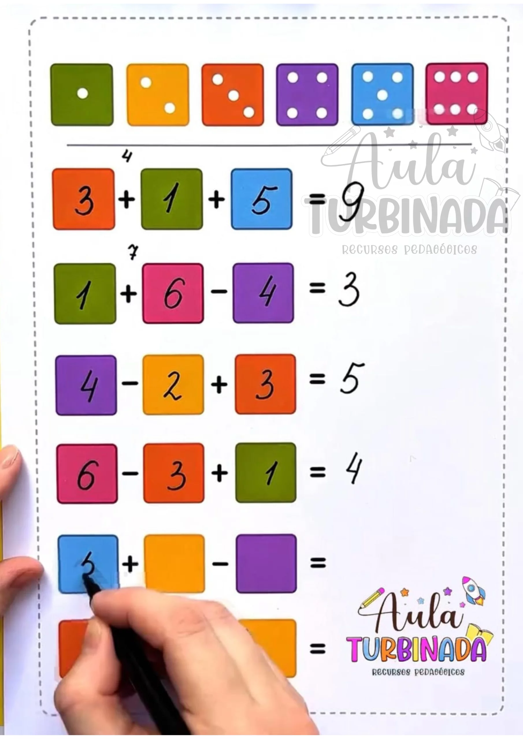 Dado Matemático - Raciocínio Lógico - Imagem 6