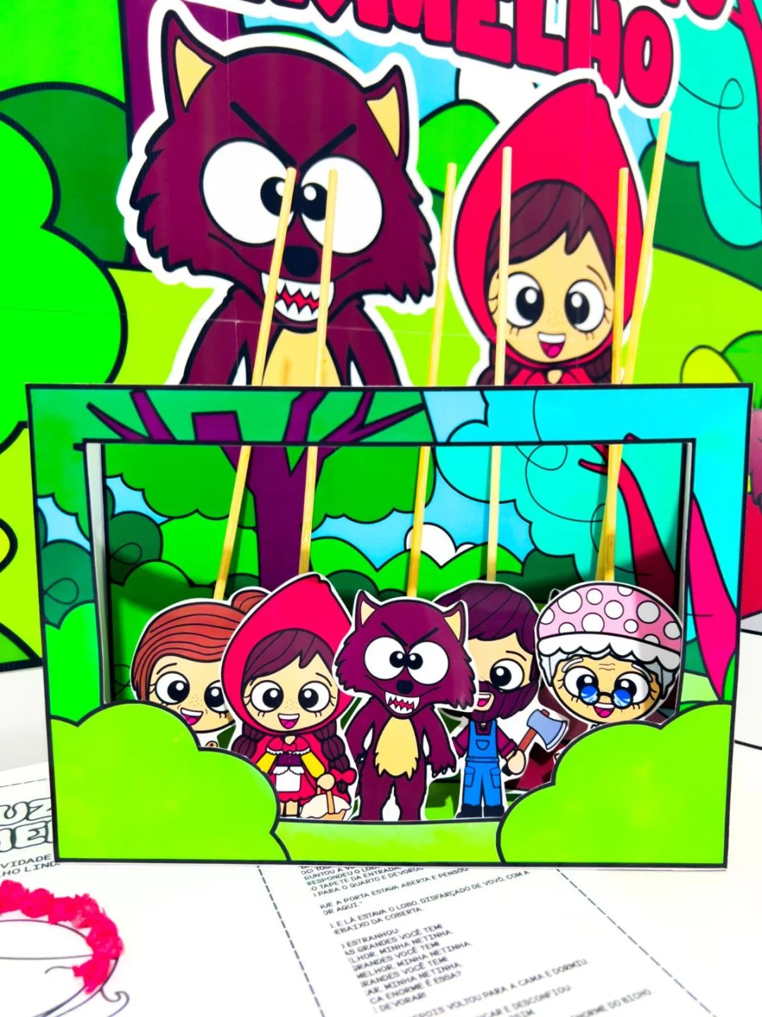 Kit Conto Chapeuzinho Vermelho - Imagem 7