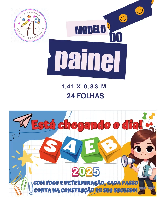 Painel SAEB 2025 - Kit 1 - Imagem 4
