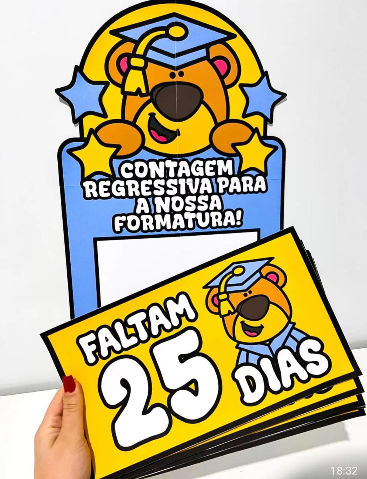 Cartaz Contagem Regressiva para a Formatura - Imagem 3