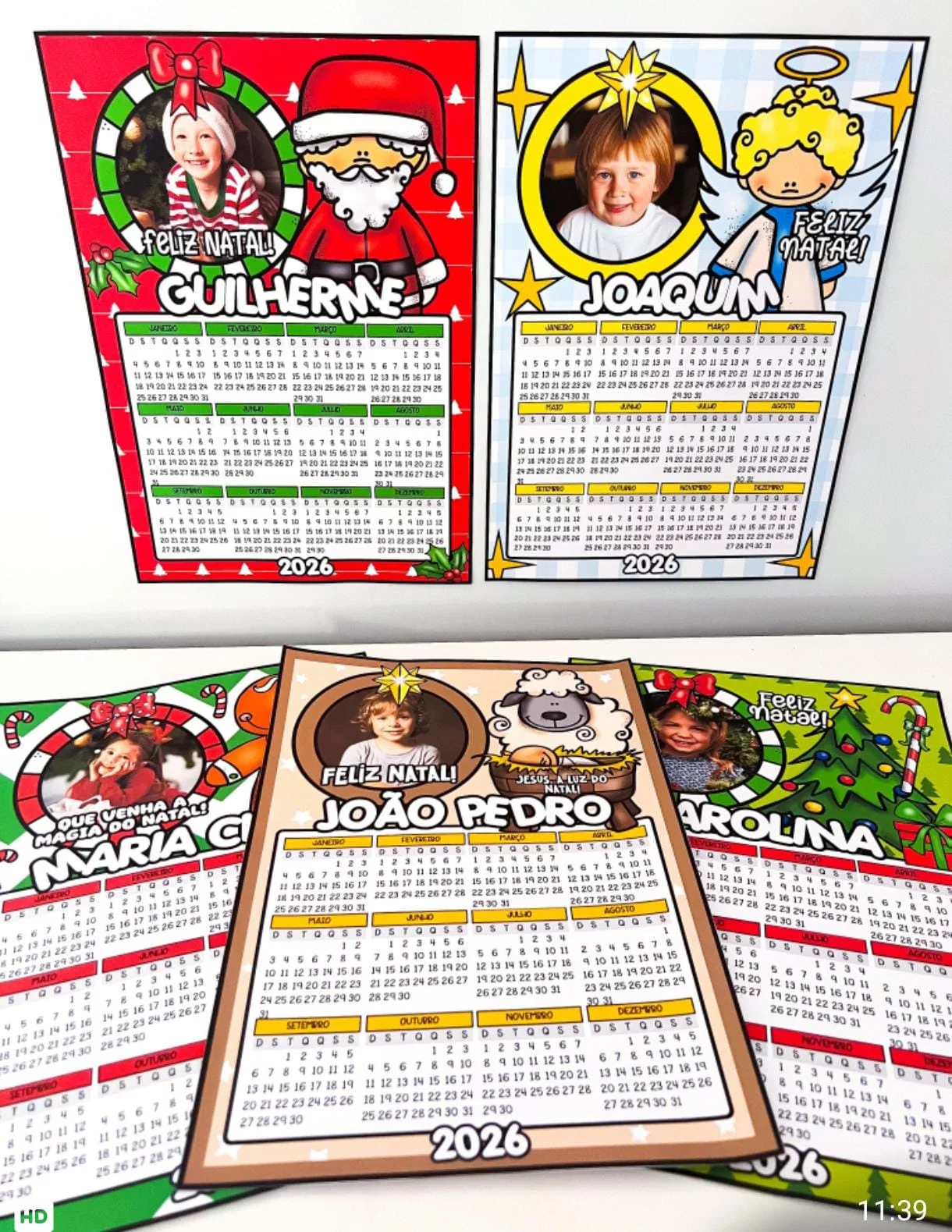 Calendário de Natal editável 2026 - Imagem 7
