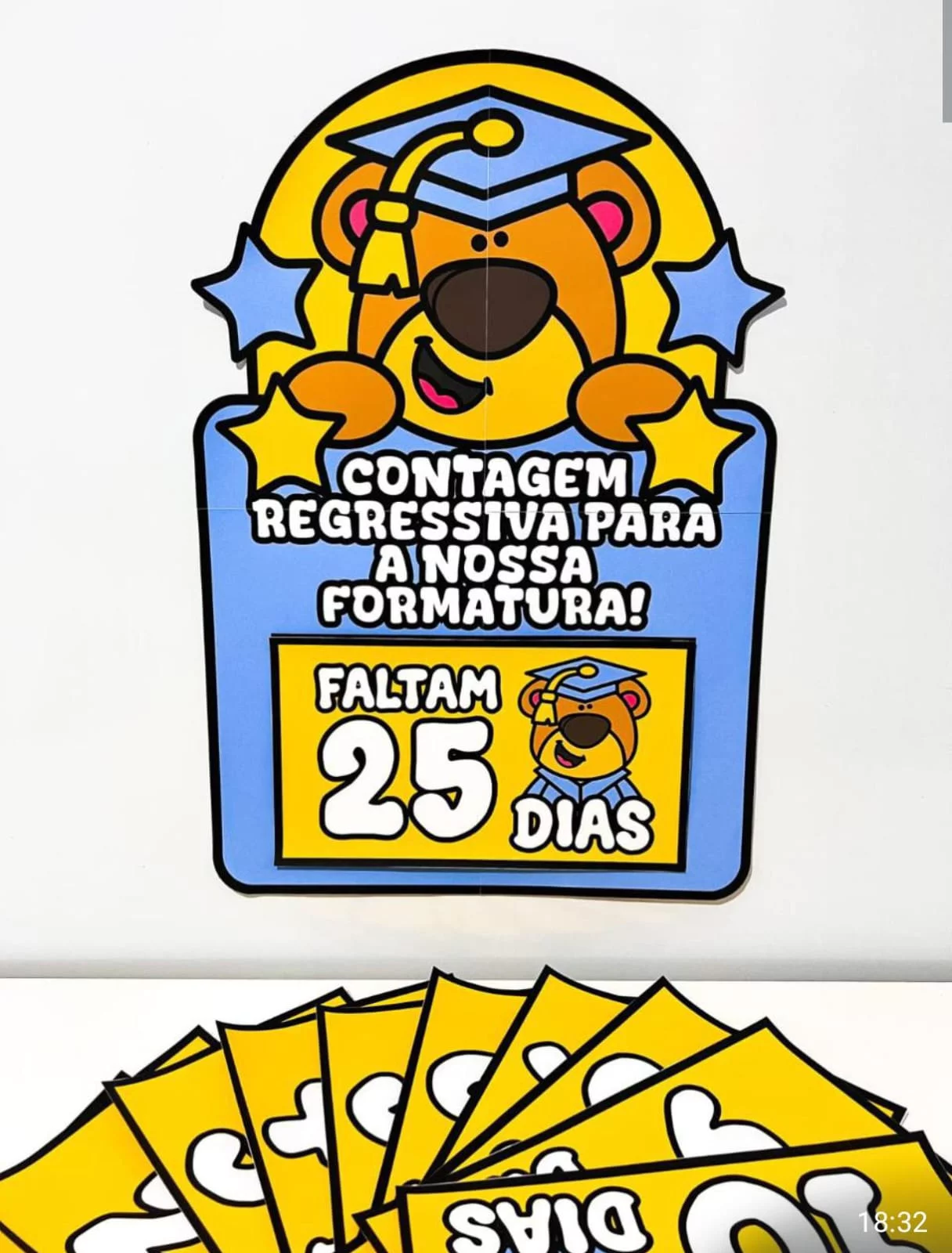Cartaz Contagem Regressiva para a Formatura