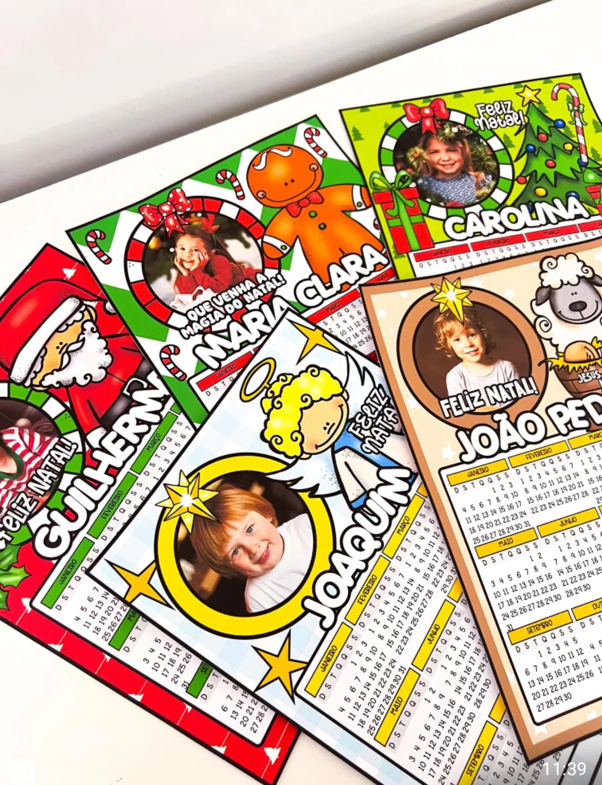 Calendário de Natal editável 2026 - Imagem 2