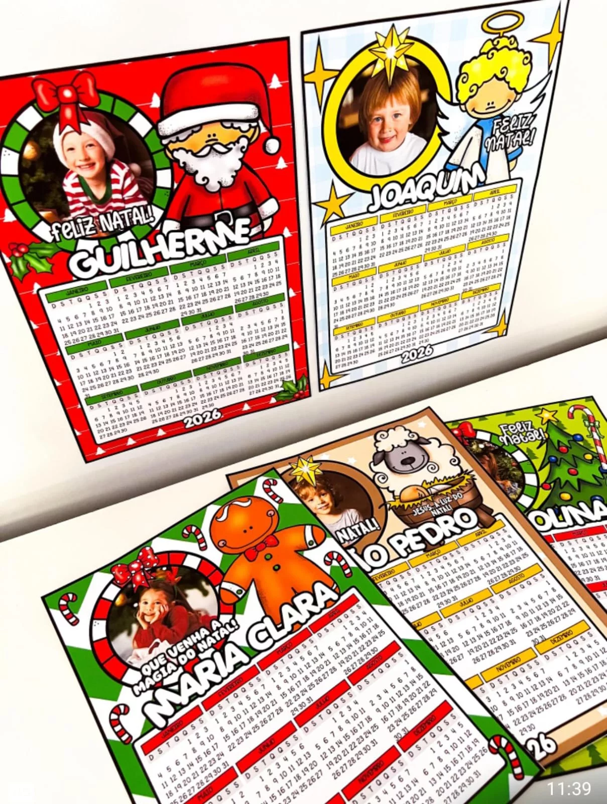 Calendário de Natal editável 2026 - Imagem 5